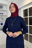 Kumsal Triko Takım Lacivert thumbnail 4