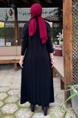 Biricik Kemerli Triko Elbise Siyah thumbnail 5