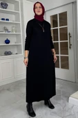 Laçin Triko Elbise Siyah thumbnail 4