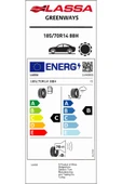Lassa 185-70R14 88H GREENWAYS thumbnail 3