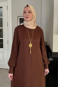 Ecem Triko Elbise Kahve thumbnail 2