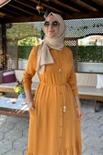 Süreyya Gömlek Elbise Hardal Sarısı thumbnail 2