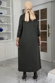 Laçin Triko Elbise Haki thumbnail 5