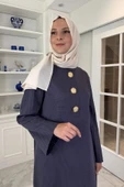 Banu Broşlu Triko Elbise Antrasit thumbnail 2