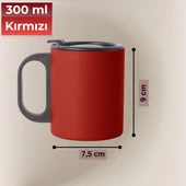 Paslanmaz Çelik Mug, Paslanmaz Çelik Termos Bardak-300 ml thumbnail 2