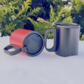 Paslanmaz Çelik Mug, Paslanmaz Çelik Termos Bardak-300 ml thumbnail 6