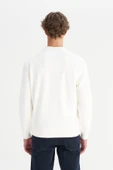 Erkek Patch Logo Sweatshirt Worn White Worn White M thumbnail 2