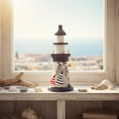 Ahşap Marin Deniz Feneri Model 5 thumbnail 2