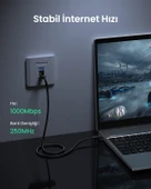 UGREEN CAT6 Ethernet Kablosu, 5 Metre, Mavi, 11204 thumbnail 8