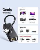 UGREEN USB 2.0/100Mbps Rj45 Ethernet Adaptörü, 20254 thumbnail 5