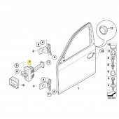 BMW E60 E60 LCİ E61 E61 LCİ (2001-2010) ÖN KAPI GERGİSİ 51217176804 thumbnail 3