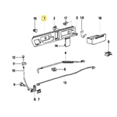 BMW E34 ARKA SOL KAPI İÇ AÇMA MANDALI OEM NO 51228137387 thumbnail 2