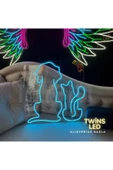 Kedi ve Köpek Figürlü Neon Tabela thumbnail 3