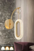 Marsel Lighting SERRA Tekli Gold 3 Renk Modu Aplik Avize thumbnail 1