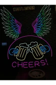 CHEERS! Yazılı ve Şekilli Neon Tabela thumbnail 2