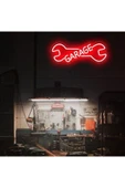 GARAGE Yazılı ve Şekilli Neon Tabela thumbnail 1