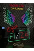 Open PIZZA Yazılı ve Şekilli Neon Tabela thumbnail 2