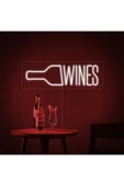 WINES Yazılı ve Şekilli Neon Tabela thumbnail 1