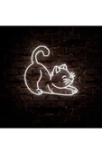Kedi Figürlü Neon Tabela thumbnail 3