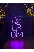 Delirdim Yazılı Neon Tabela thumbnail 2