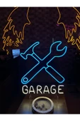 GARAGE Yazılı ve Şekilli Neon Tabela thumbnail 3