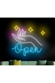 Open Yazılı ve Şekilli Neon Tabela thumbnail 1