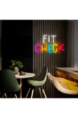 FIT CHECK Yazılı Neon Tabela thumbnail 1