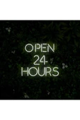 OPEN 24 HOURS Yazılı Neon Tabela thumbnail 2