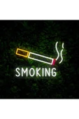 SMOKING Yazılı ve Şekilli Neon Tabela thumbnail 2