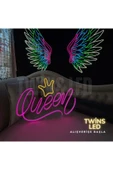 Queen Yazılı Taç Figürlü Neon Tabela thumbnail 2
