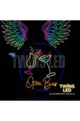 Open Bar Yazılı ve Şekilli Neon Tabela thumbnail 2