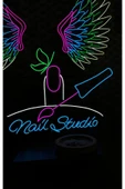 Nail Studio Yazılı ve Şekilli Neon Tabela thumbnail 2