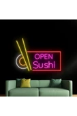 OPEN Sushi Yazılı ve Şekilli Neon Tabela thumbnail 2
