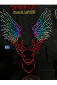 Geyik Figürlü Neon Tabela thumbnail 2