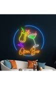 Open Bar Yazılı ve Şekilli Neon Tabela thumbnail 1