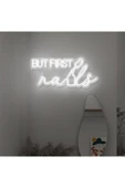But First Nails Yazılı ve Oje Şekilli Neon Tabela thumbnail 1