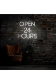 OPEN 24 HOURS Yazılı Neon Tabela thumbnail 3