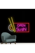 OPEN Sushi Yazılı ve Şekilli Neon Tabela thumbnail 1