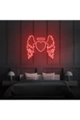 Kanatlı Kalp Şekilli Neon Tabela thumbnail 1