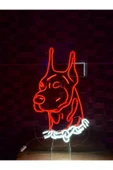 Doberman Köpek Pleksi Neon Tabela thumbnail 2