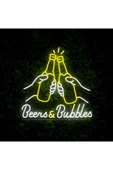 Beers & Bubbles Yazılı ve Şekilli Neon Tabela thumbnail 2