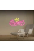 Queen Yazılı Taç Figürlü Neon Tabela thumbnail 1