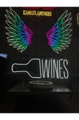 WINES Yazılı ve Şekilli Neon Tabela thumbnail 2