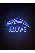 BROWS Yazılı Kaş Figürlü Neon Tabela thumbnail 2