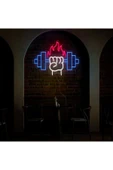 Ateşli Dambıl Şekilli Neon Tabela thumbnail 1