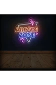 ARCADE ZONE Yazılı ve Şekilli Neon Tabela thumbnail 1