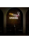 SMOKING Yazılı ve Şekilli Neon Tabela thumbnail 1
