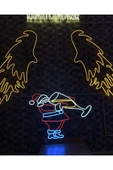 Noel Baba Figürlü Yılbaşı Temalı Neon Tabela thumbnail 3