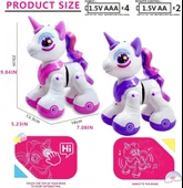 Kumandalı Romantic Marry Sevimli Oyuncak Unicorn Robot thumbnail 9