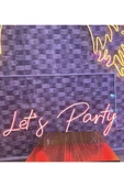Let’s Party Yazılı Neon Tabela thumbnail 1